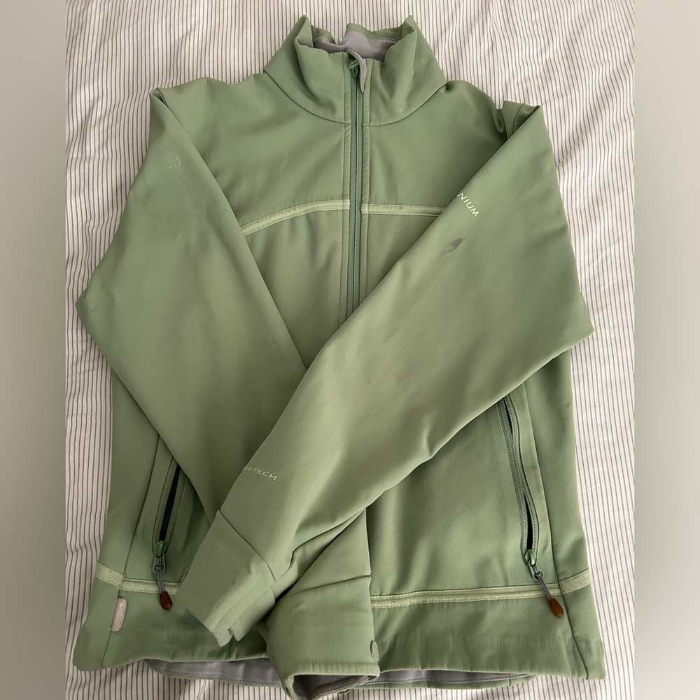 Columbia Light Green Fleece Jacket